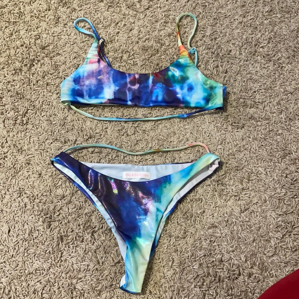 Galaxy swimsuit/ rave outfit